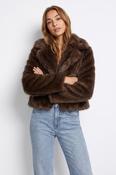 Irina Brown Faux Fur Jacket image
