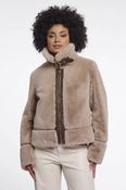 Lambra Oat Faux Fur Jacket image
