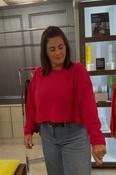 Lugano Bright Rose Cropped Sweatshirt
