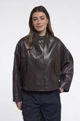 Tala Coffee Roast Leather Jacket | Sixty Three Boutique