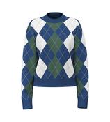 Gracie Argyle Navy Sweater image