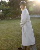 Ecru Wool Blend Coat image