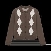 Brown Diamond Cardigan | Sixty Three Boutique