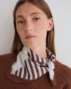 Striped-Print  Silk Scarf image