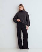 Dark Grey Check Trousers - Sixty Three Boutique image