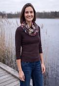 Cecil Truffle Brown Loop Scarf | Sixty Three Boutique