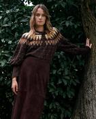 Nordic Jacquard Brown Sweater | Sixty Three Boutique