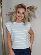 Zena Baby Blue Sleeveless knit