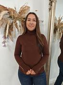 Brown Knit Polo