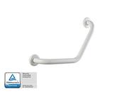 Bisk B04776PO Pro angled Grab Bar White 220mm image
