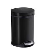 Smedbo SFK665 Outline Lite Pedal Bin 6L Black Lacquered Stainless Steel image