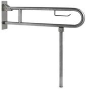 Nofer N15206.S Inox Swing-Up Grab Bar with Leg Stainless Steel Satin image