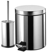 Bisk B05899PR Promo Chrome Toilet Bush &amp; Bin 3L image