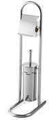 Bisk B02476PR Freestanding Promo Toilet Roll Holder &amp; Brush Set image