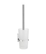 Smedbo SZK333 Pool Toilet Brush Holder Wall Mounted Frosted Glass image
