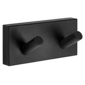 Smedbo SRB356 House Double Towel Hook Black image
