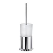 Smedbo SFK311 Outline Toilet Brush &amp; Holder Frosted Glass image