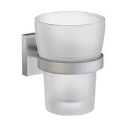 Smedbo SRS343 House Glass Tumbler &amp; Holder Satin