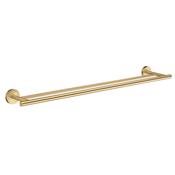 Smedbo Home SHV3364 Double Towel Rail Brass image