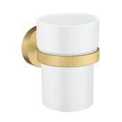 Smedbo Home SHV343P Porcelain Tumbler Brass image