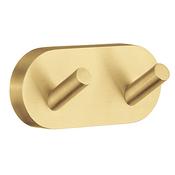 Smedbo SHV356 Home Double Robe Hook Brass image