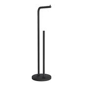 Smedbo SBB1230 Free Standing Spare Toilet Roll Holder Black image