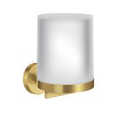 Smedbo Home SHV361 Glass Soap Dispenser Brass image