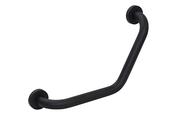 Bisk B08371NI Black Angled Grab Bar Stainless Steel