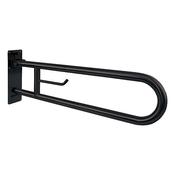 Nofer N15051.80.N Inox Swing-Up Grab Bar Stainless Steel Black 800mm