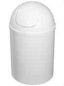 Bisk B90302CA White Swing Top Bin 5Ltr