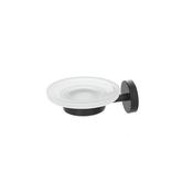Feridras FE015504 Chic Black Steel/Glass Soap Dish