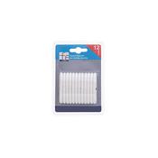 Feridras FE293033 Set Of 12 White Shower Hooks