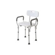 Feridras FE889001 Comfort Sil/Wte Shower Chair+Armrests image