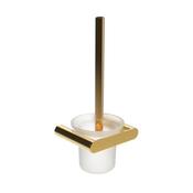 Nofer N16877.PG Verona Polished Gold Stainless Steel Toilet Brush Holder