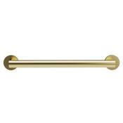 Nofer Straight Grab Bar Stainless Steel Brushed Brass (All Sizes)