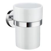 Smedbo SHK343P Home Holder With Porcelain Tumbler