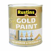 250ml Rustins Quick Dry Gold Paint image