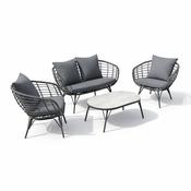 Evora Wicker Lounge Set in Grey image