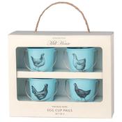 Mill House Blue Vintage Hens Egg Cup Pails image
