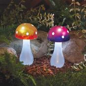 Solar Garden Button Shroom Stake Light - Assorted
