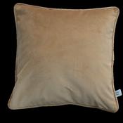 Fervor &amp; Hue Velvet Plain Warm Beige 45x45cm