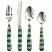 Apollo Hoops Green Stainless Steel Cutlery Set – 16 Piece