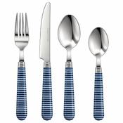 Apollo Hoops Blue Stainless Steel Cutlery Set – 16 Piece