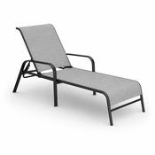 Steel &amp; Textile Lounger Multiposition image