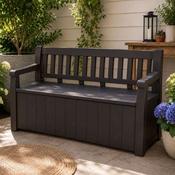 Salzburg Garden Storage Bench | Stylish Outdoor Storage image