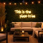 "This Is the Place to Be” — 38cm LED Neon Light