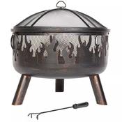 La Hacienda Wildfire Steel Firebowl With Grill image