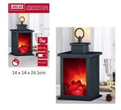 Decorative Fireplace Lantern 14 × 14 × 24cm