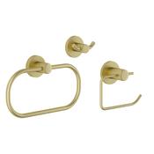 Malmo Gold 3 Piece Set (Roll, Ring and Hook)