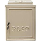 Manor Cream Cast Aluminium Postbox image